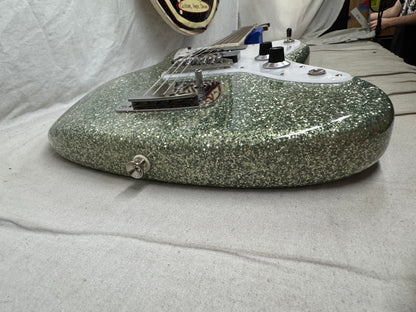 Shelton Electric Instruments Custom GalaxyFlite galaxy flite Guitar with Case 2022 - Mermaid Sea Glass Sparkle