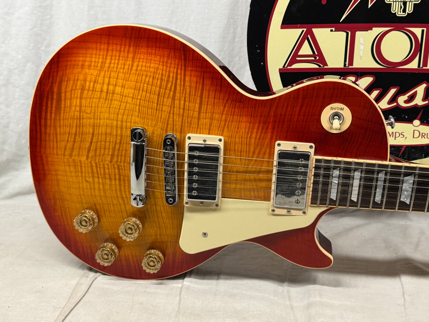 Gibson LPS15H3CH1 100th Anniversary Les Paul Standard Robot Guitar with Case 2015 - Heritage Cherry Sunburst Candy