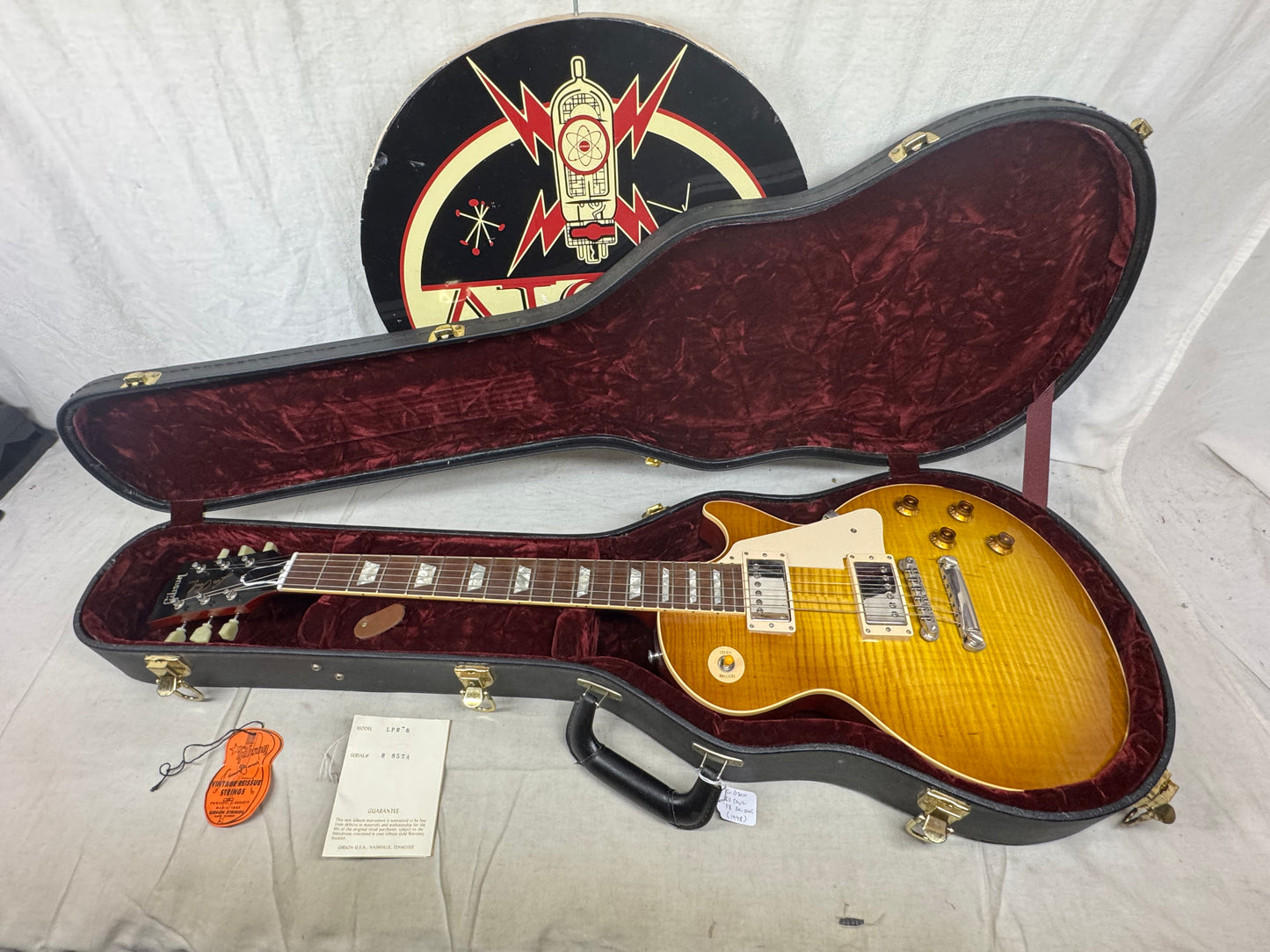 Gibson USA Custom Shop LPR-8 lpr8 Les Paul Custom Guitar with Case 1998