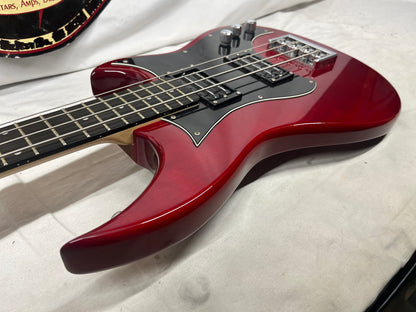 Hagstrom HB-4 Doublecut 4-String Electric Bass with Gig Bag - Split in Fretboard *See Photos*