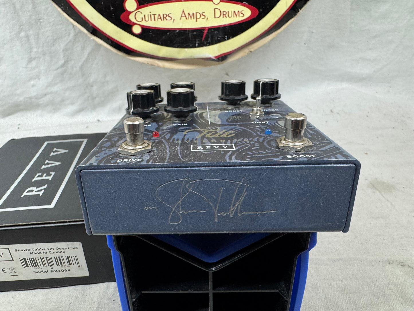 REVV Shawn Tubbs Tilt Overdrive Pedal with Box