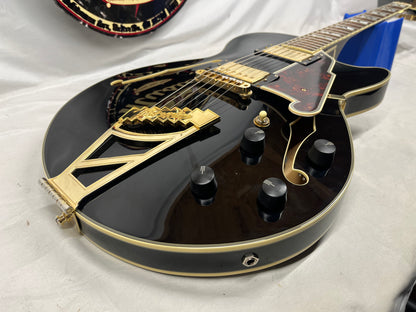 D'Angelico EX-SS Semi-Hollow Body Electric Guitar with Hard Shell Case