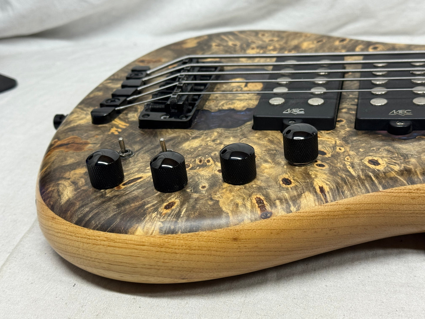 Warwick Limited Edition #39 of 100 Teambuilt Corvette $$ Double Buck 5-String Bass 2019 - Natural Transparent Satin Multicolor