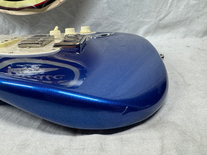 Fender American Ultra Stratocaster HSS Guitar with Case 2023 - Cobra Blue / Rosewood fingerboard