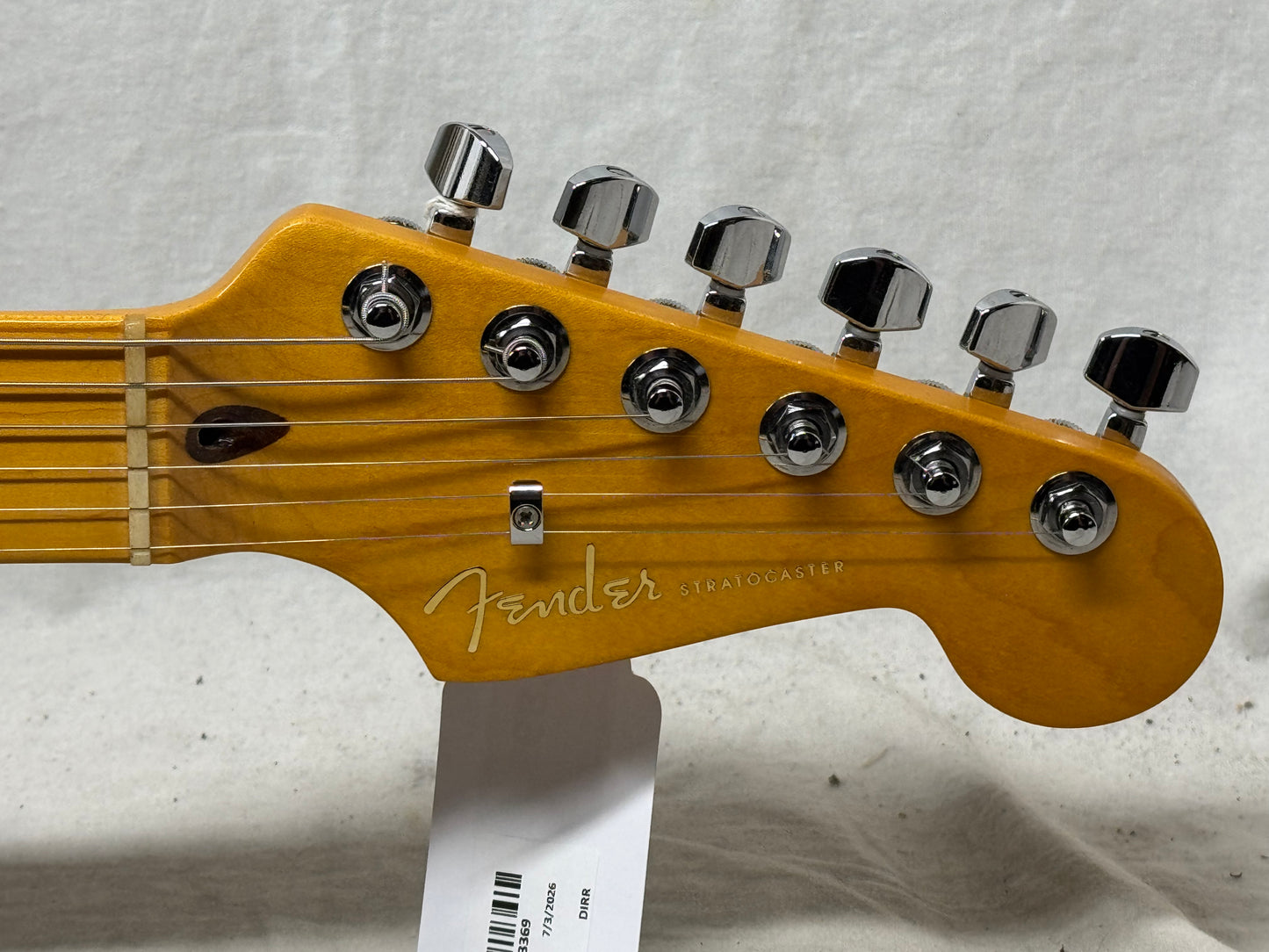 Fender American Ultra Stratocaster Guitar with COA + Case 2021 - Texas Tea / Maple neck