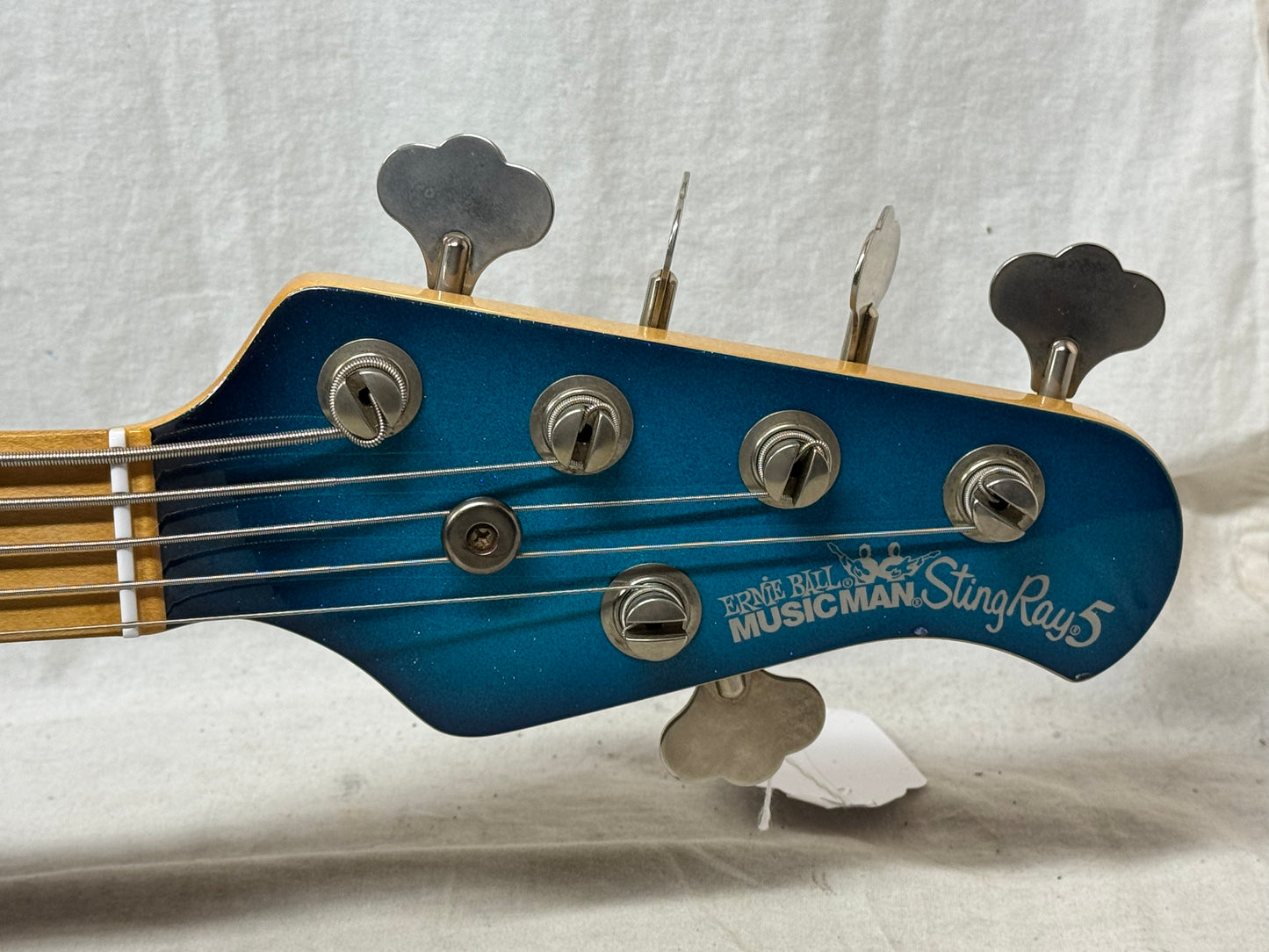 Ernie Ball Music Man StingRay sting ray 5H 5-string Bass with Case 2001 - Blue Dawn