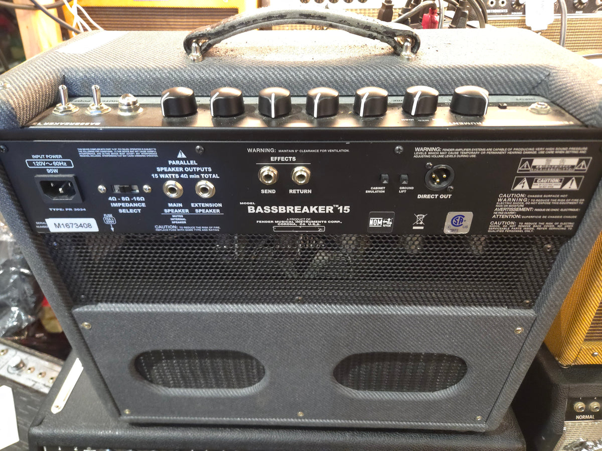 Fender Bassbreaker 15 15-Watt 1x12" Guitar Combo 2016 - 2024 - Gray Tweed - Local Pickup Only