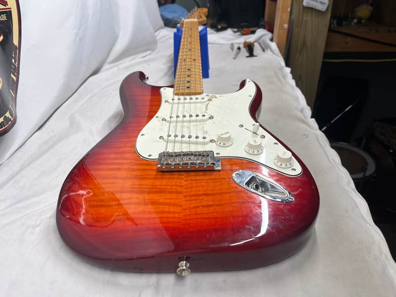 Fender Standard Stratocaster Strat Plus Top Electric Guitar - Image 18