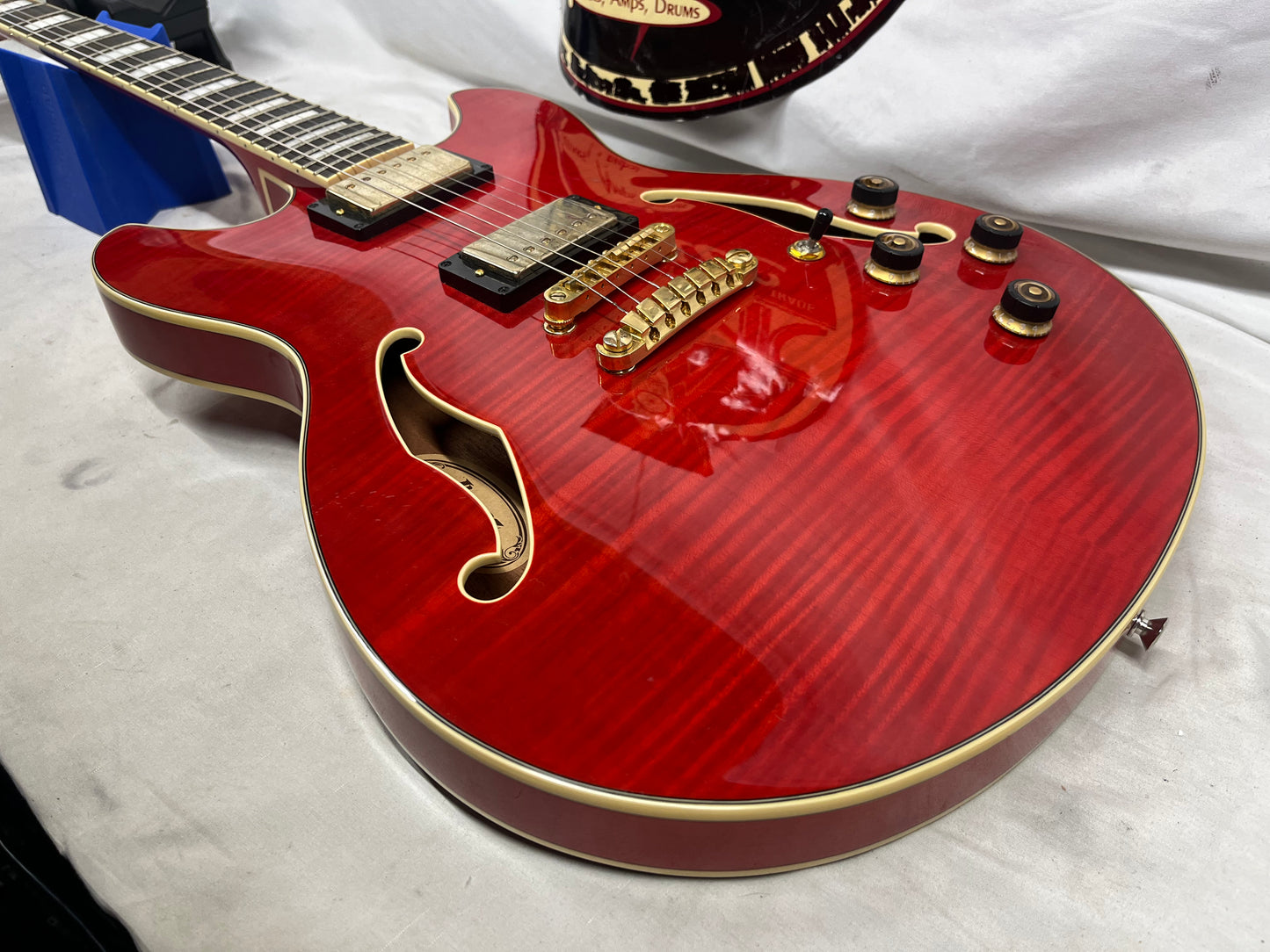 Ibanez AS93FM Doublecut Semi-Hollow Body Electric Guitar - Transparent Cherry Red