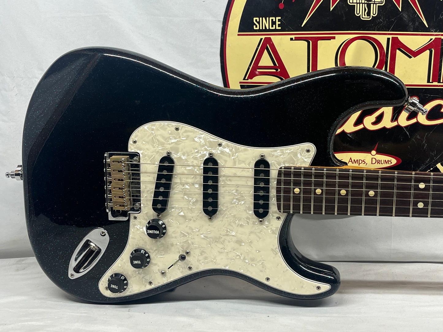 Fender 70th Anniversary Player Stratocaster strat Electric Guitar - Nebula Noir