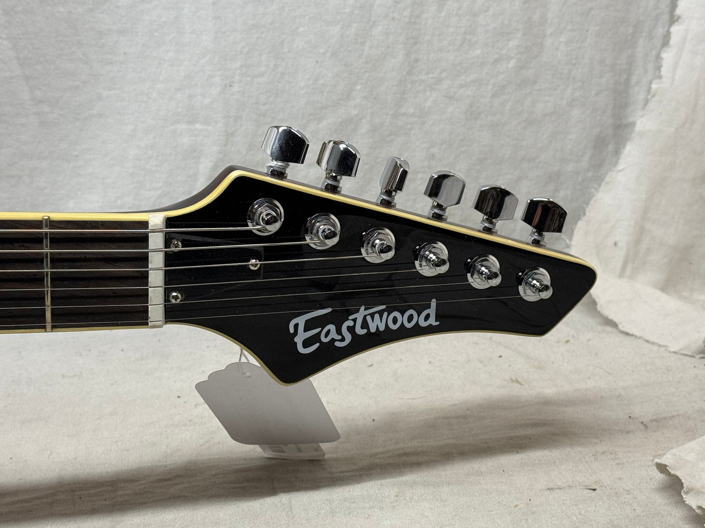 Eastwood Classic 6 TA PH Hollowbody Guitar with Case - Orange Flame