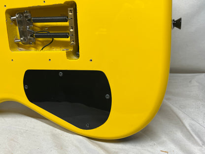 SBS CS300 S-Style Doublecut HH FR Electric Guitar - Neon Yellow