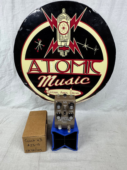 Pettyjohn Electronics Gold v3 Overdrive Pedal with Box