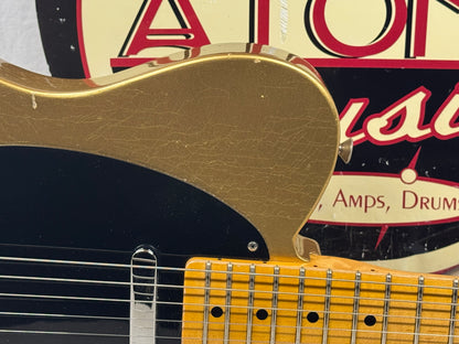 Fender USA Custom Shop Limited Edition Full Throttle Esquire Relic Telecaster Guitar with Case 2003 - Gold / Maple neck