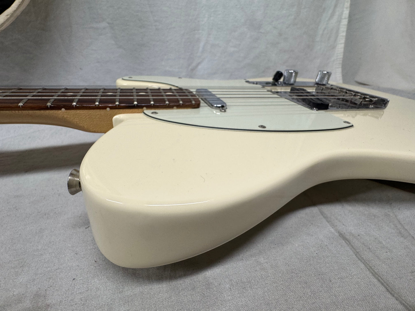 Fender Limited Edition American Standard Telecaster with Matching Headstock Guitar + Case 2016 - Olympic White / Rosewood fingerboard