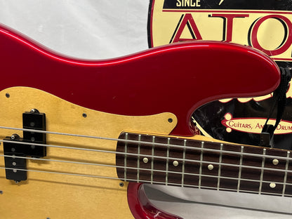 Fender Deluxe Series Precision Bass Special Bass Guitar 1998 - Red