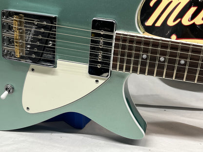 Rivolta Guitars Duocata Doublecut Semi-Hollow Body Electric Guitar - Duo Verde Metallic