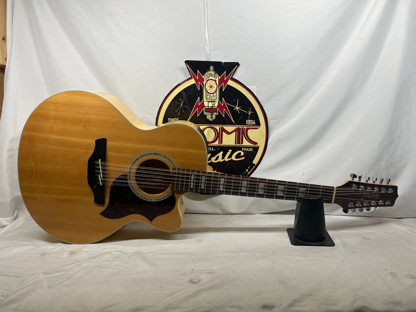 Takamine EG523SC-12 12-String Acoustic Electric Guitar - Crack in the Back