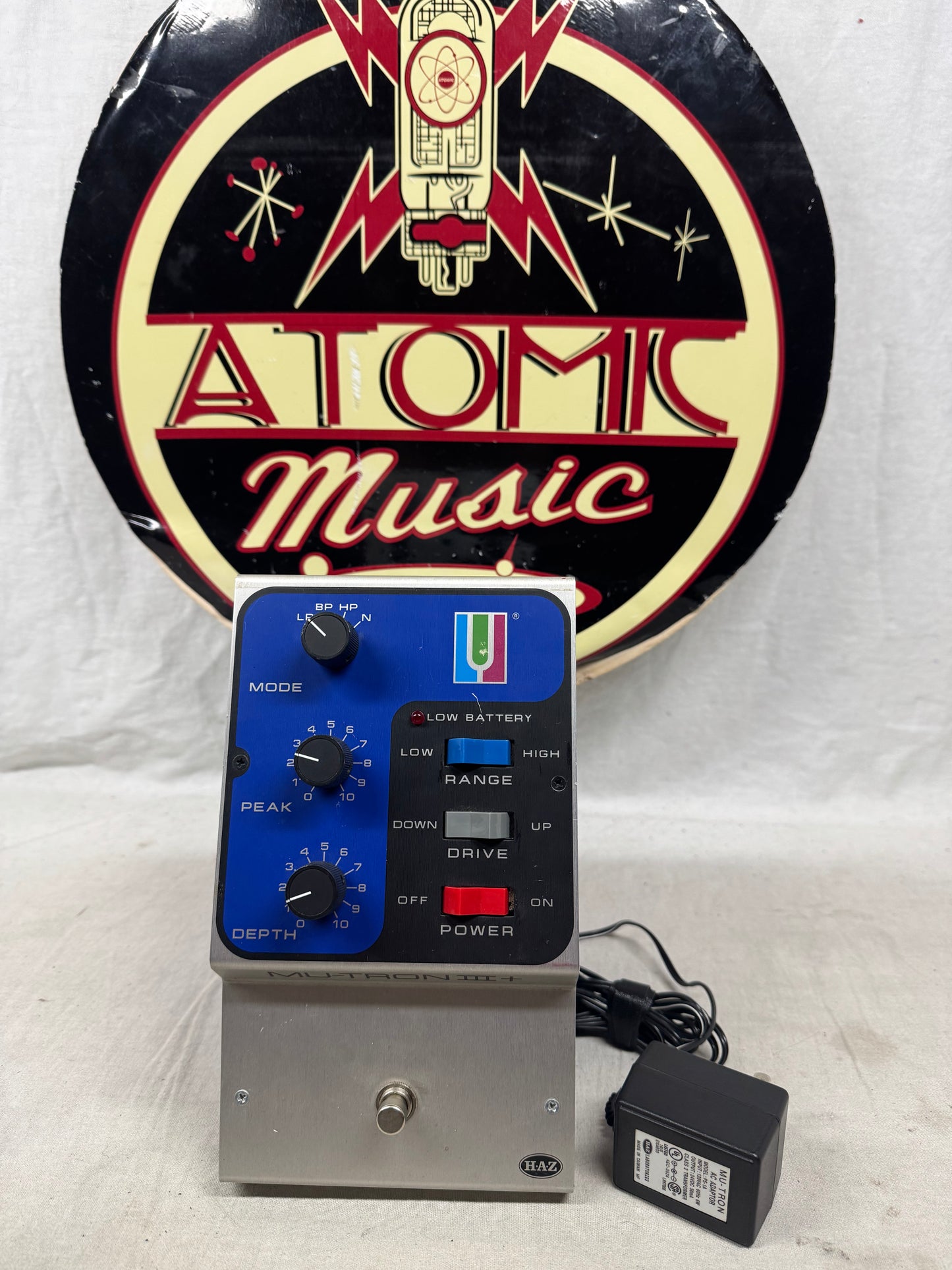 Haz Laboratories Mu-Tron III+ iii plus 3+ Envelope Filter Pedal with Power Supply - missing 1 foot