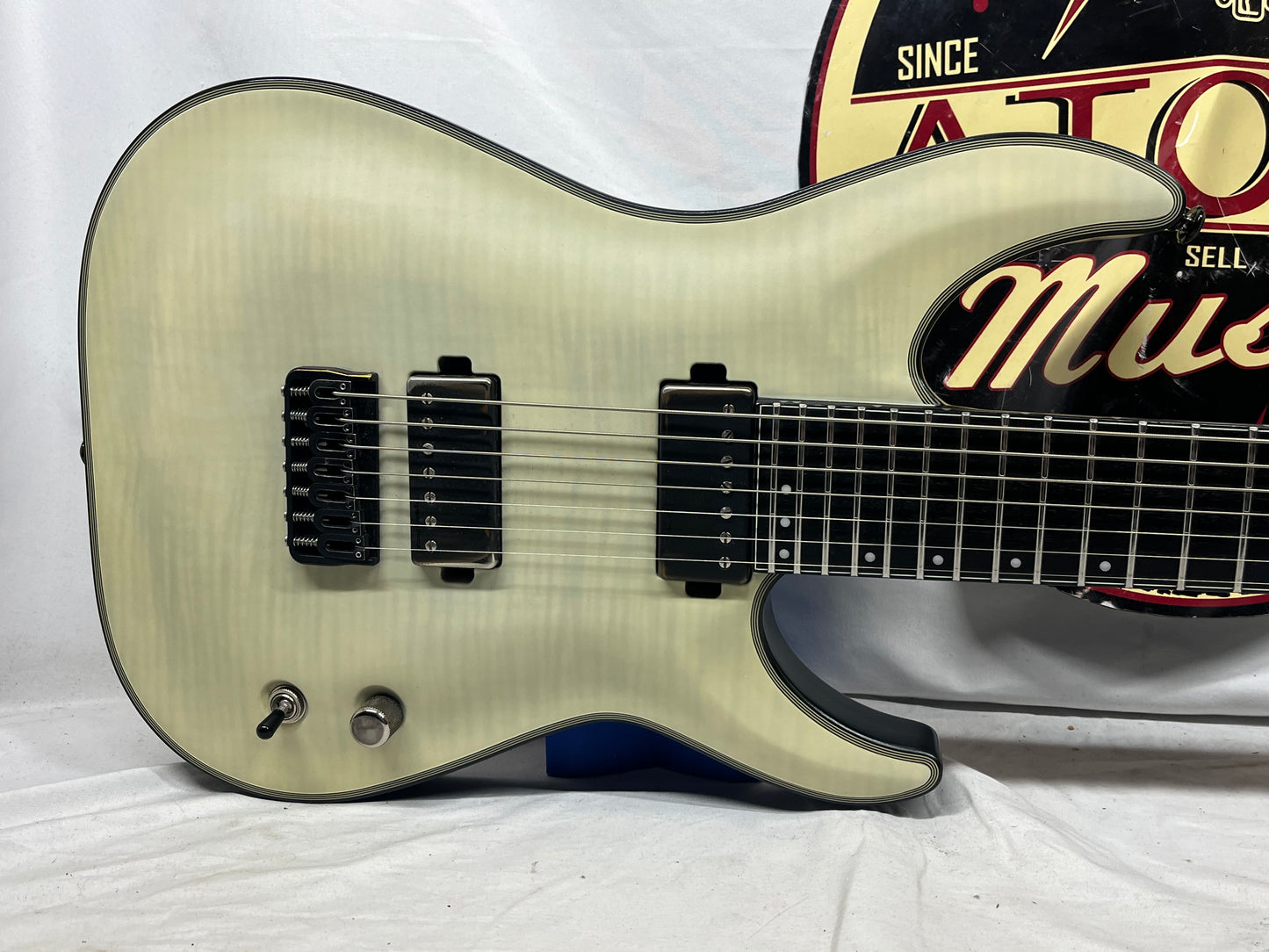 Schecter Diamond Series KM-7 7-String Doublecut HH Electric Guitar with Hard Case