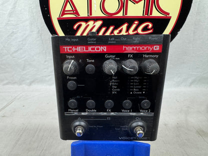 TC Helicon VoiceTone harmonyG Harmony G Vocal Multi-Effects Pedal with Power Supply