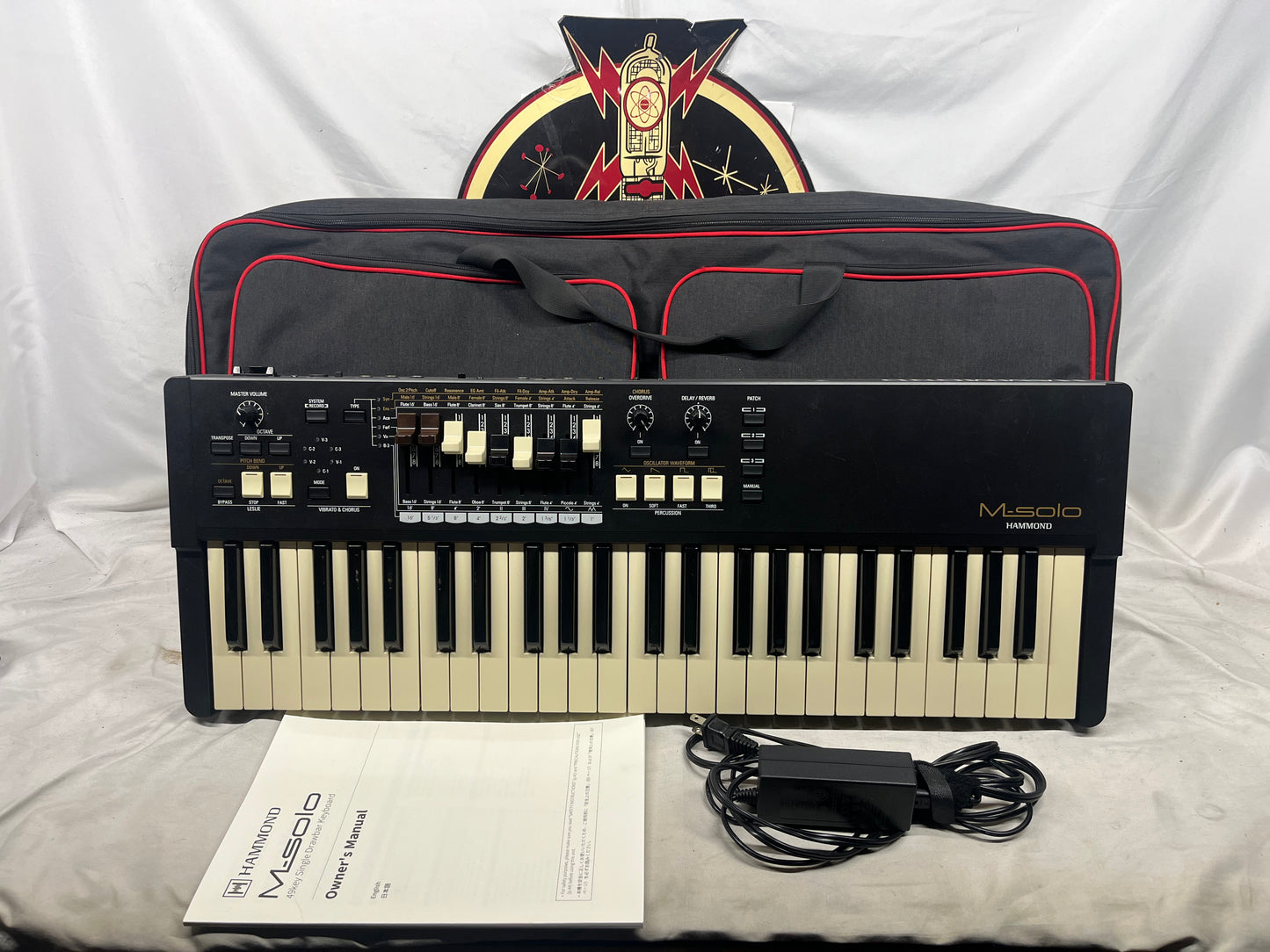 Hammond M-Solo 49-Key Portable Organ with Bag and Power Supply