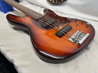 Ibanez TR505 Expressionist 5-String Doublecut Electric Bass - Violin Sunburst