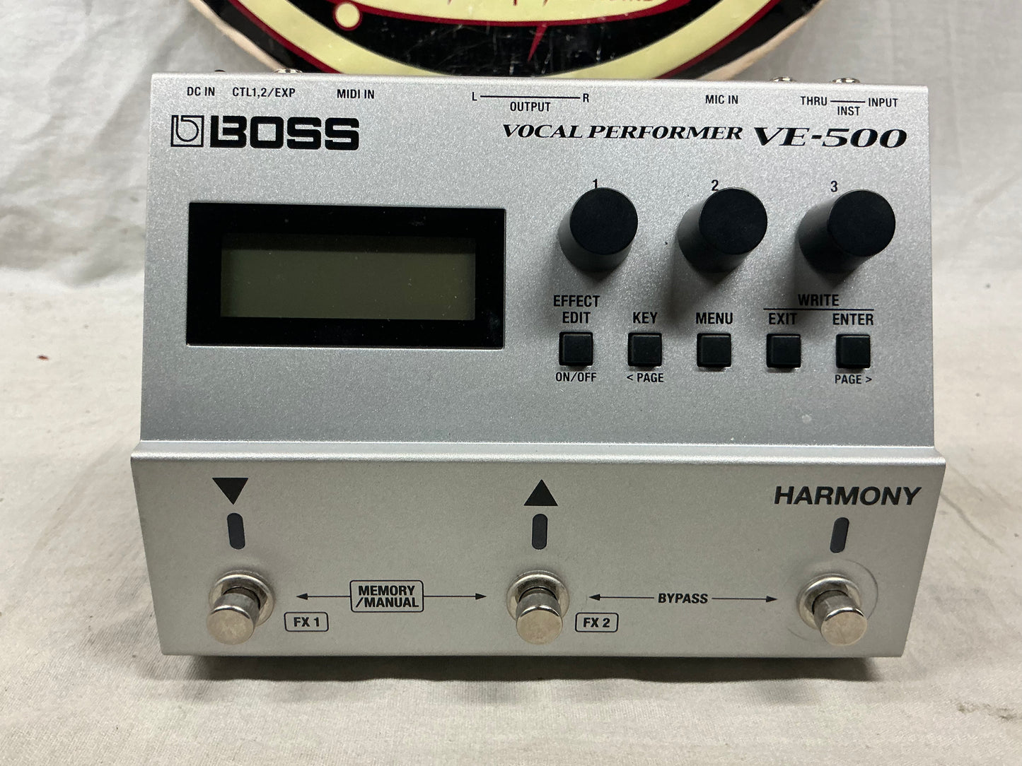 Boss VE-500 ve500 Vocal Performer Vocal Effects Processor Pedal with Power Supply + Box