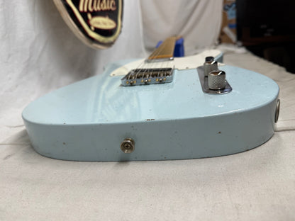 Fender USA Custom Shop 1959 '59 Telecaster Journeyman Guitar with COA + Case 2024 - Aged Sonic Blue / Maple neck