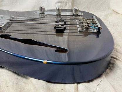 Fender TNB-110SPL TNB SPL J-Craft Thinline Telecaster Bass Special 4-string Semi-Hollowbody Bass 2002 - 2004 - Blue Violet Burst
