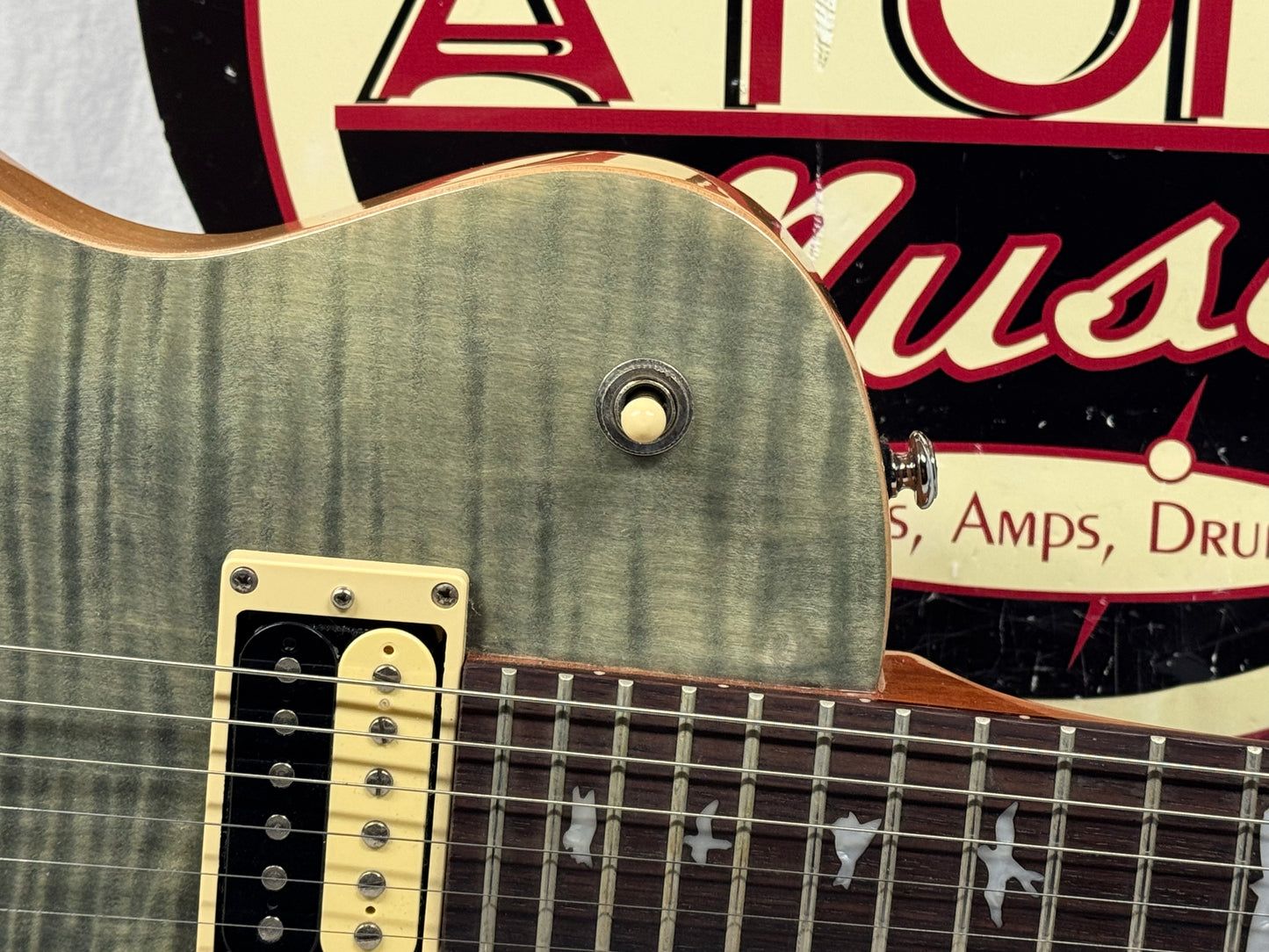 PRS Paul Reed Smith SE Zach Myers (Shinedown) SH Signature Singlecut Semi-Hollowbody Guitar 2014 - Trampas Green