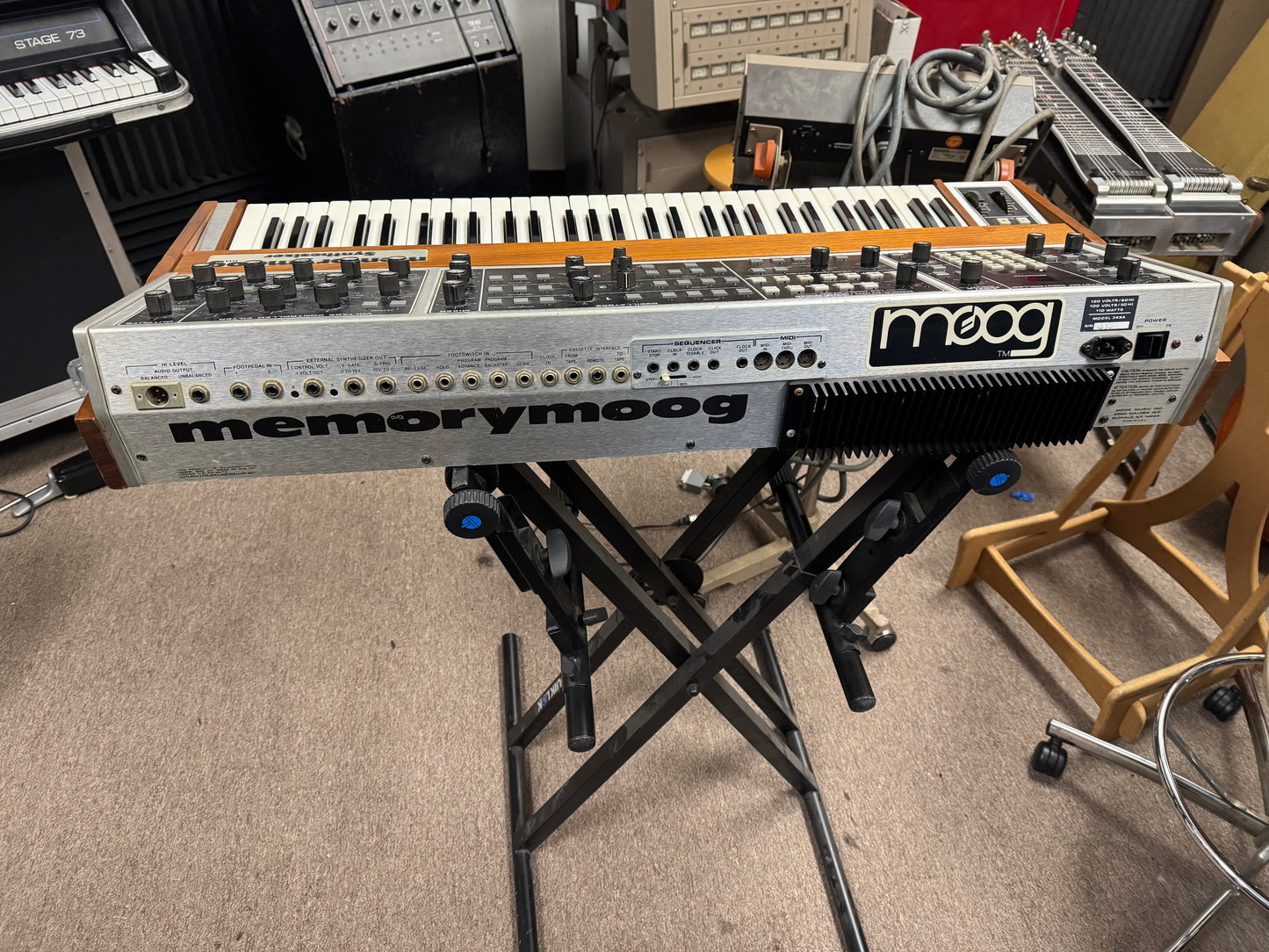 Moog Model 345A Memorymoog Plus memorymoog+ Polyphonic Synthesizer Keyboard - Local Pickup Only