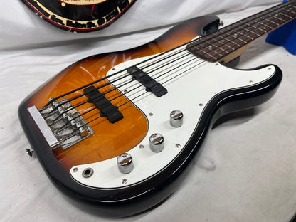 Squier P-Bass Precision Bass Special-5 5-String Electric Bass - Brown Sunburst