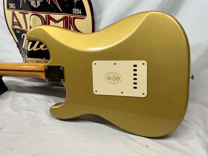 Fender 50th Anniversary Golden Stratocaster Strat Electric Guitar - Image 11
