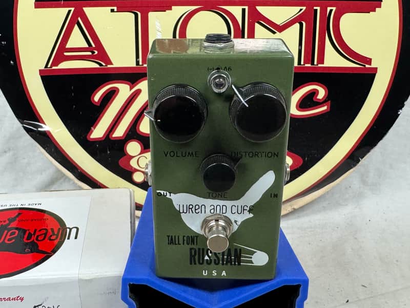 Wren and Cuff Tall Font Russian Muffy Distortion Pedal with Box - Image 2
