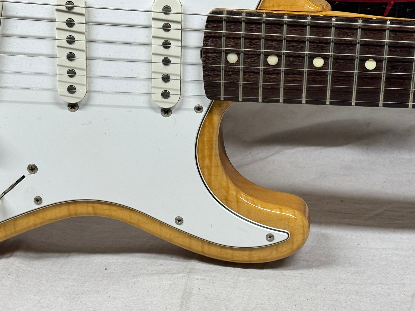 Fender Foto Flame Stratocaster Guitar with Case - MIJ Made In Japan 1994