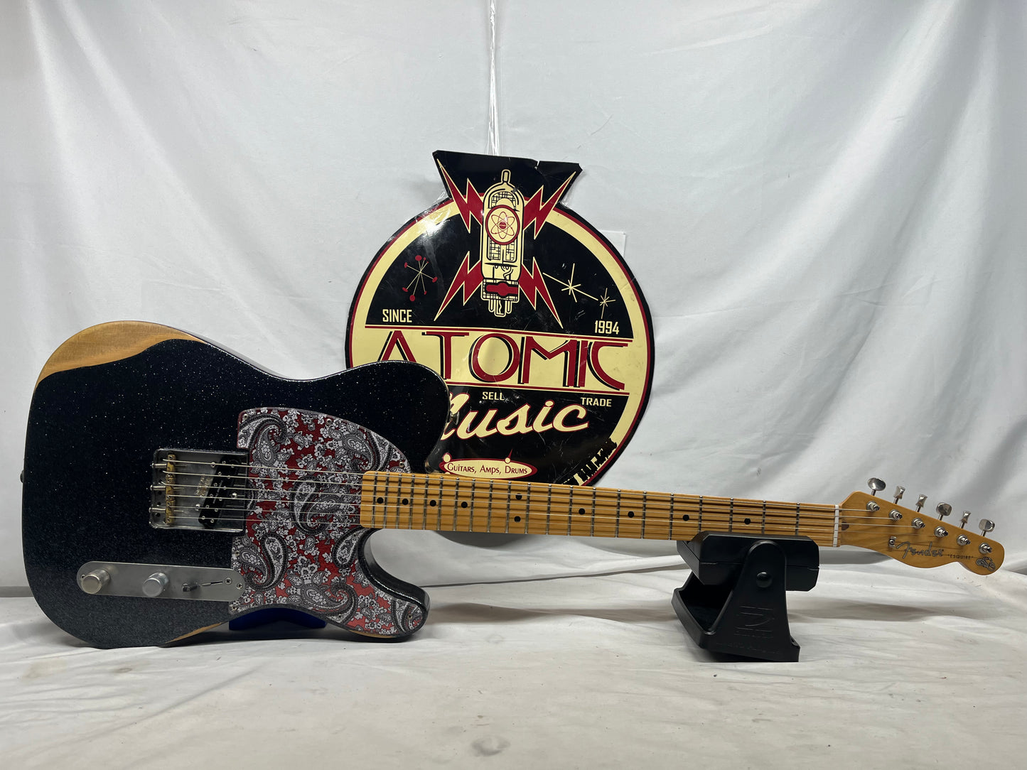 Fender Brad Paisley Esquire Signature Telecaster tele Electric Guitar MIM - Made in Mexico - Black Sparkle