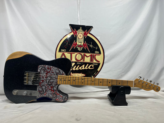 Fender Brad Paisley Esquire Signature Telecaster tele Electric Guitar MIM - Made in Mexico - Black Sparkle