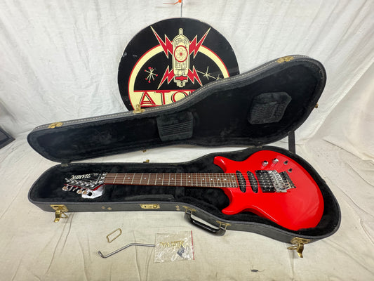 Hamer USA SS1 ss 1 Steve Stevens Signature Guitar with Case 1984 - Red