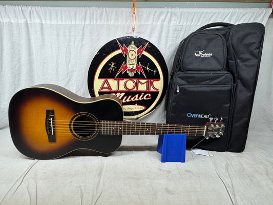 Journey Instruments Overhead OF420B1 of-420 Collapsible Travel Acoustic Guitar with Soft Case
