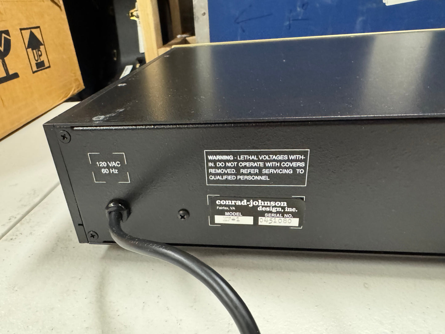 Conrad-Johnson EF-1 ef1 Phono Stage Preamplifier with Box