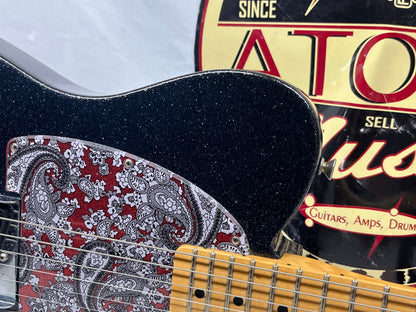 Fender Brad Paisley Esquire Signature Telecaster tele Electric Guitar MIM - Made in Mexico - Black Sparkle