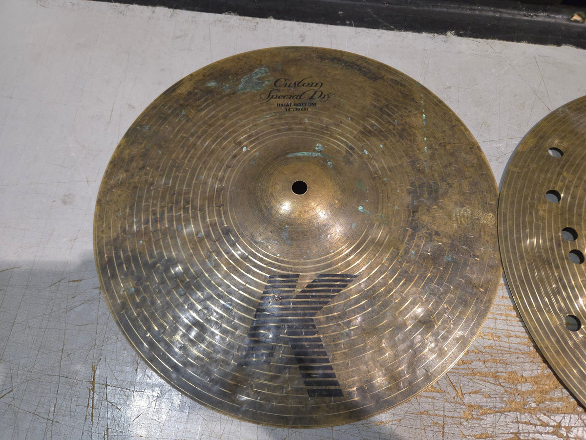 Zildjian 14" K Custom Special Dry Hi-Hat Bottom Dry FX Top Cymbals (Pair)