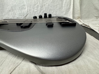 Brubaker JXB-USA-5 JXB-5 jxb5 5-string Bass with Bag 2025 - Silver Steel Satin