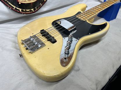 Fender American 4-String Electric Jazz Bass 1977 with Hard Case - Split in Fretboard only at the first fret *see photos*