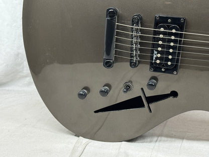 B.C. Rich bc The Dagger Semi-Hollowbody Guitar - Gun Metal Gray