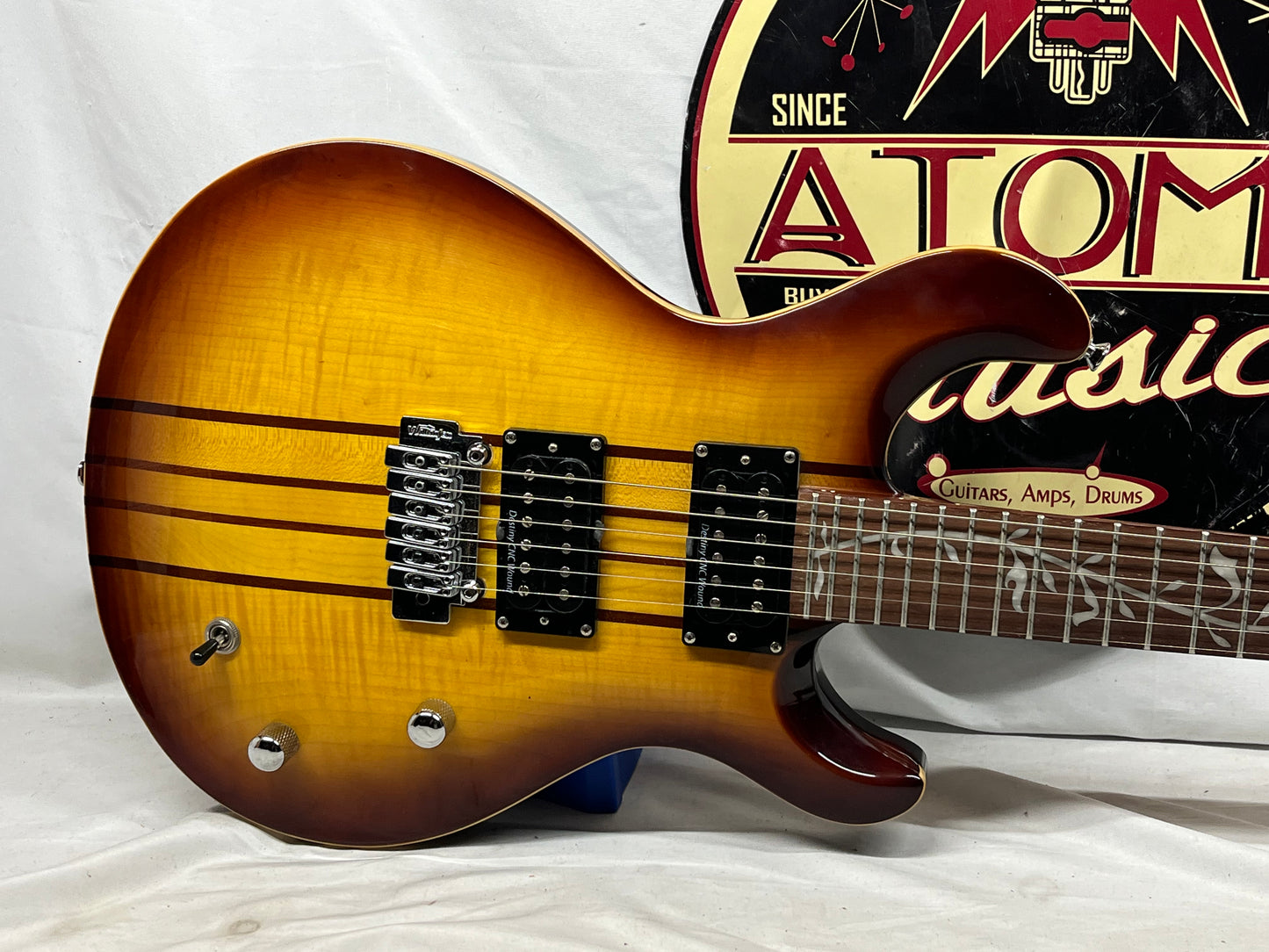 IYV IP-300 Doublecut Electric Guitar with Tree of Life fret Inlay- Tobacco Sunburst