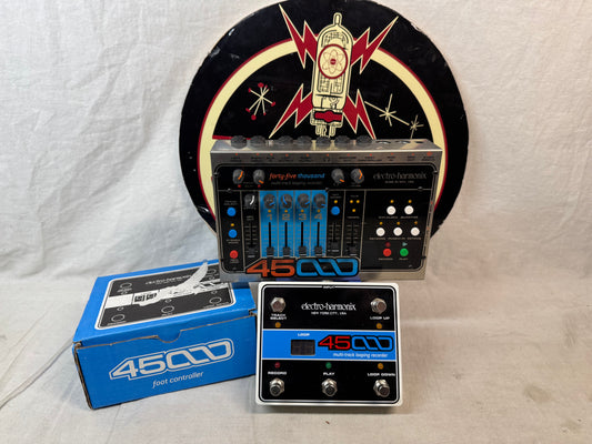 Electro-Harmonix 45000 forty-five thousand Multi-Track Looping Recorder Phrase Looper Pedal with Foot Controller