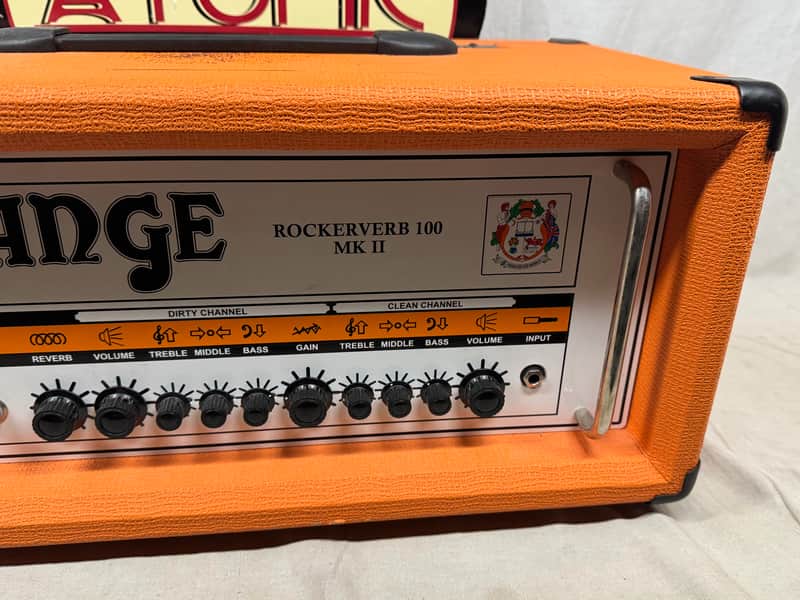 Orange RK100H MK II Rockerverb 100 MkII 2 Tube Guitar Amplifier Head - Image 3