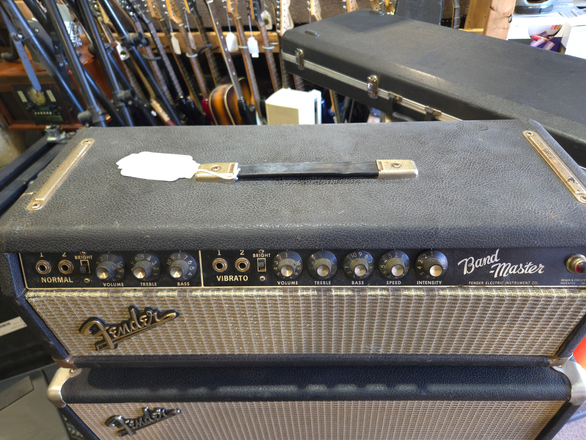 Fender Bandmaster 40-Watt 2-Channel Guitar Amp Head 1964 - Black Panel - Local Pickup Only
